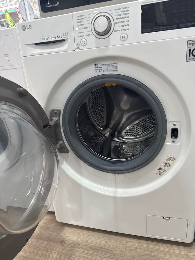 Lavadora LG Direct Drive 8kg Blanca