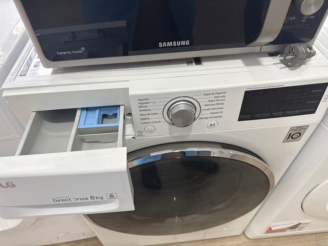 Lavadora LG Direct Drive 8kg Blanca