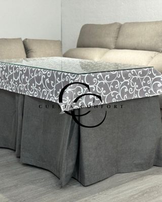 Mesa camilla completa con cristal incluido