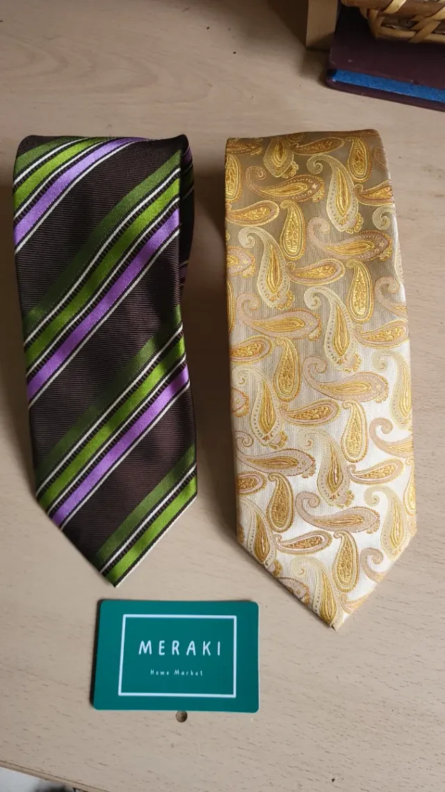 Corbatas Rayas y Paisley seda