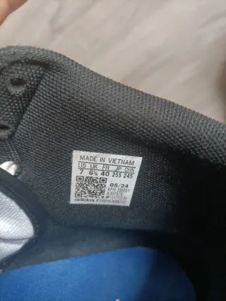 Zapatillas Adidas Altas Azul y Blanco