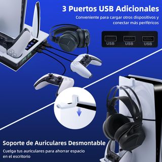 Wigearss PS5/PS5 Slim/PS5 Pro Soporte Vertical