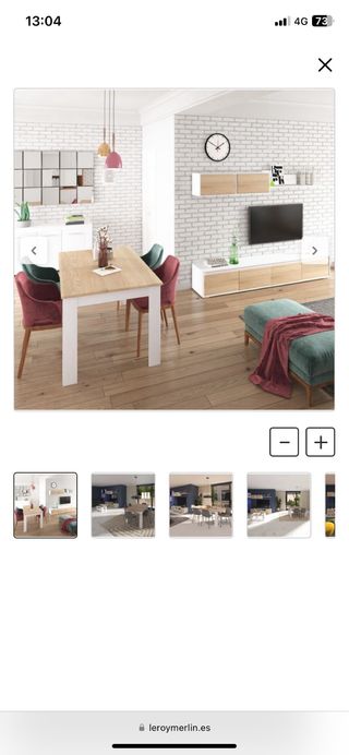 Mesa extensible de madera en muy buen estado