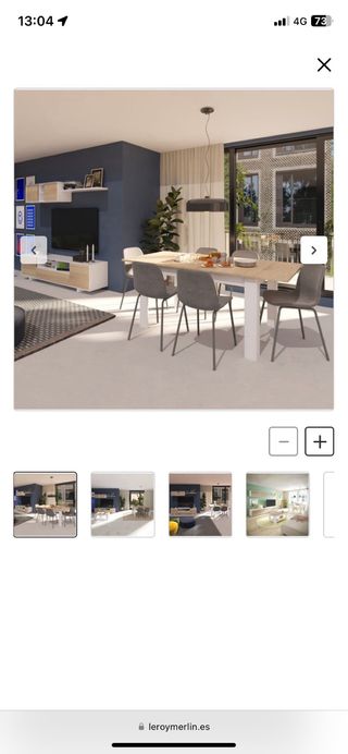 Mesa extensible de madera en muy buen estado