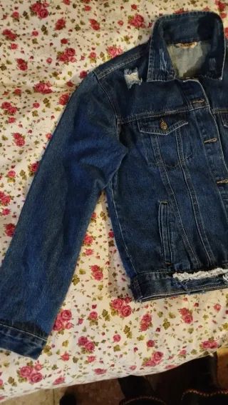 Cazadora vaquera T L + 2 leggings