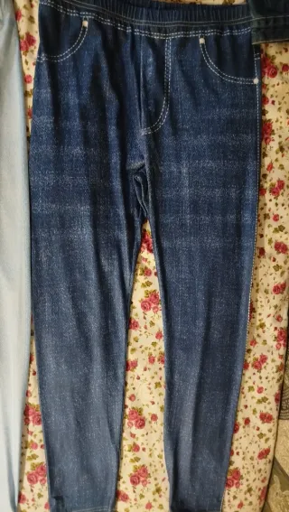 Cazadora vaquera T L + 2 leggings