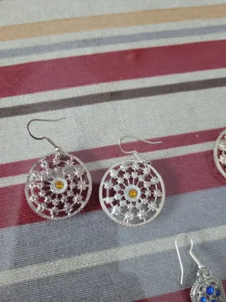 Pendientes de plata de filigrana cordobesa