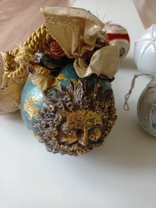 Palle decorative artigianali per albero di Natale