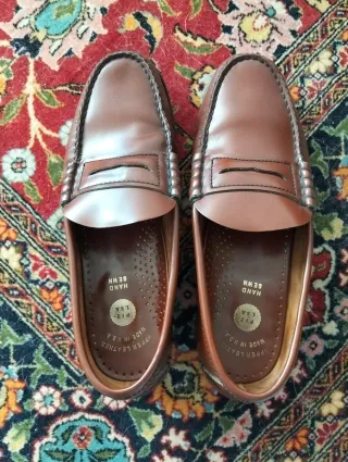 Mocasines de piel marrón