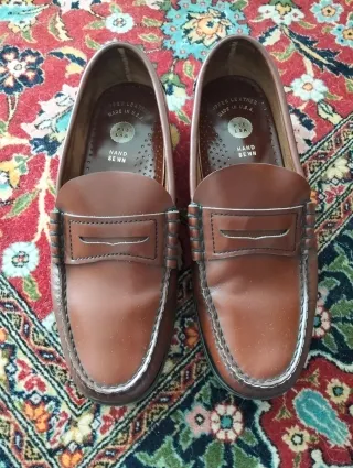 Mocasines de piel marrón