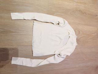 Top blanco manga larga