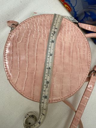 Bolso redondo Zara rosa