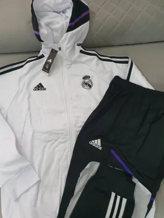Chándal Adidas Blanco y Negro Talla M