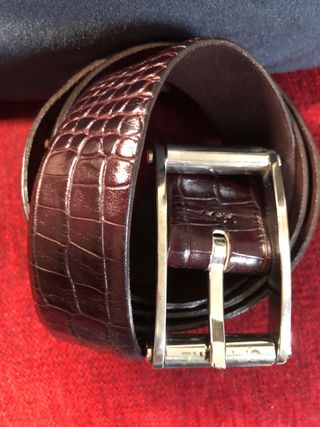 Cinturón GF Ferre Marrón Piel Cocodrilo