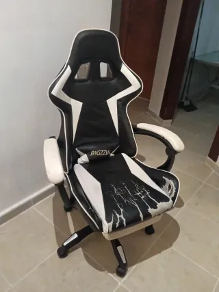 Silla Gaming BAGZZIA Negra y Blanca