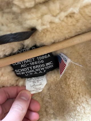 Chaqueta Schott B-3 original Talla 42