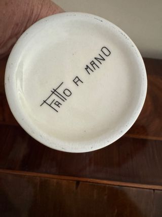 Oliera dipinta a mano con peperoncini