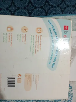 Esterilizador microondas y agua fría bebé