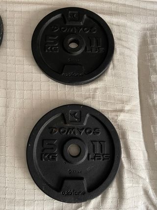Discos de peso Domyos 5kg (11 lbs) - Set de 2