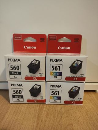 Pack Canon Original – 2×560XL Negro + 2×561XL Colo