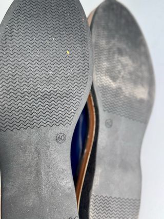 Scarpe Peperosa donna blu con pelliccia