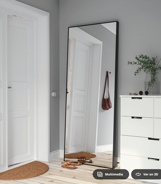 Espejo IKEA HOVET 78x196 cm Negro