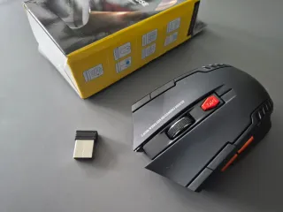 Ratón GamingInalámbrico 2.4GHz Negro/Naranja NUEVO