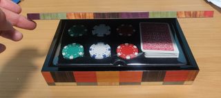 Set de póker con cartas