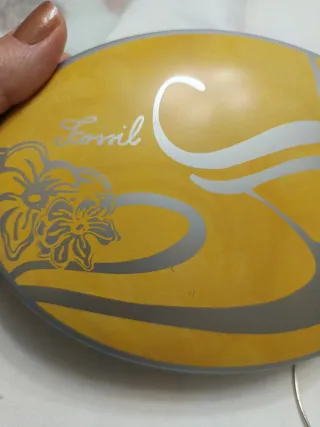 Collana Fossil semirigida cerchi strass