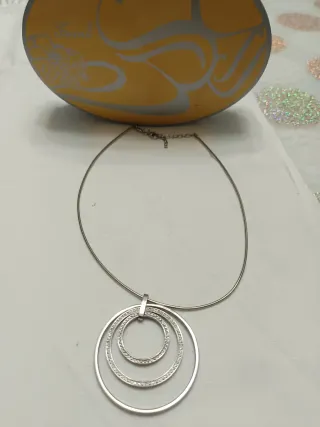 Collana Fossil semirigida cerchi strass