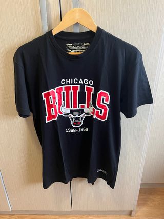 Camiseta Chicago Bulls Mitchell & Ness Negra
