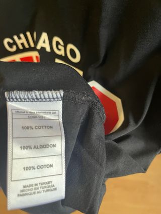 Camiseta Chicago Bulls Mitchell & Ness Negra