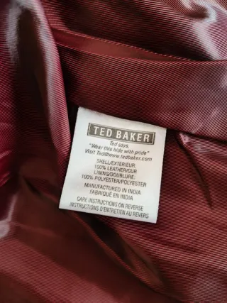 Cazadora Biker Ted Baker Morado