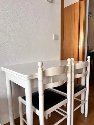 Mesa extensible salón con cajón
