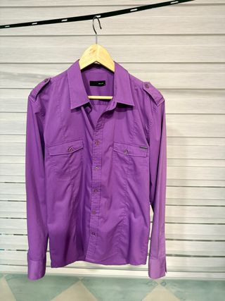 Camisa Morada Hombre