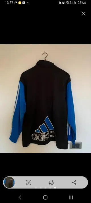 Chaqueta Adidas Negra y Azul