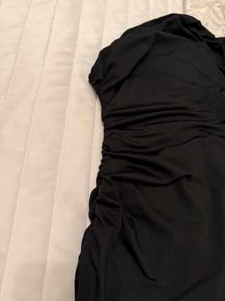 Vestido Negro Fiesta Asimétrico