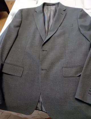 Traje hombre gris americana talla 52 pantalón 46