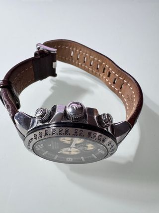 Jacques Lemans Cronógrafo 10ATM Marrón/Dorado