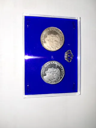 Estuche Monedas XXV Aniversario Boda Reyes