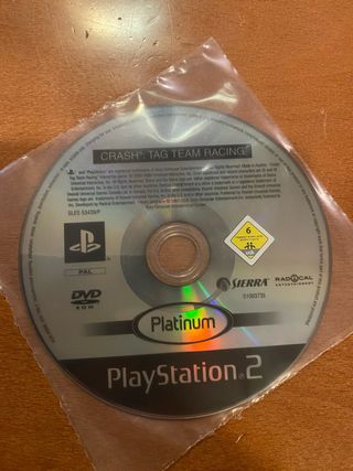 Crash Tag Team Racing PS2 Platinum Sin caja