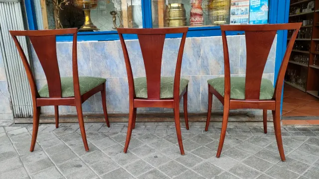 3 Sillas Madera Tapizada Cocina Comedor 640513971