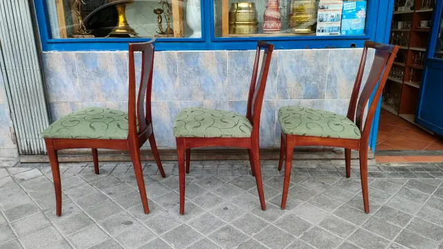3 Sillas Madera Tapizada Cocina Comedor 640513971