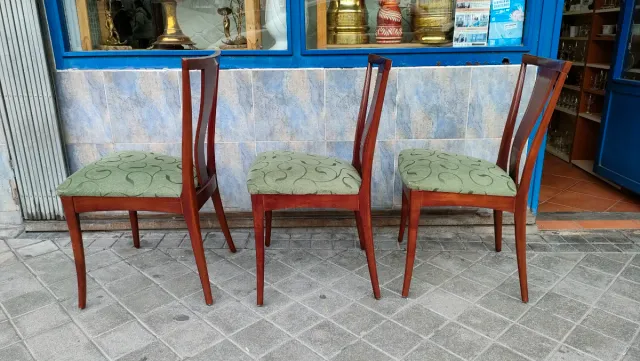 3 Sillas Madera Tapizada Cocina Comedor 640513971