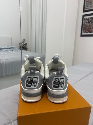 Scarpe Louis Vuitton Uomo Tg 44 Grigio Bianco