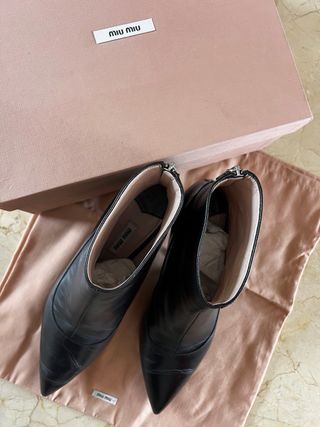 Stivali Miu Miu Taglia 40 Pelle Nera