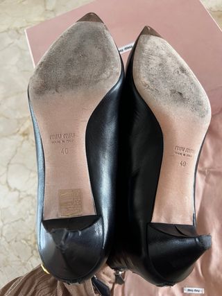 Stivali Miu Miu Taglia 40 Pelle Nera