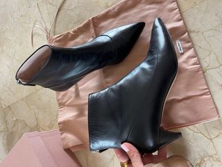 Stivali Miu Miu Taglia 40 Pelle Nera