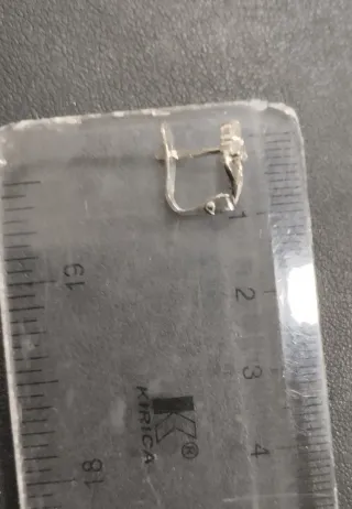 Conjunto : Anillo y Pendientes de niña de plata