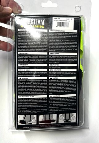 Cinturón lumbar-sujección lumbar para trabajo.